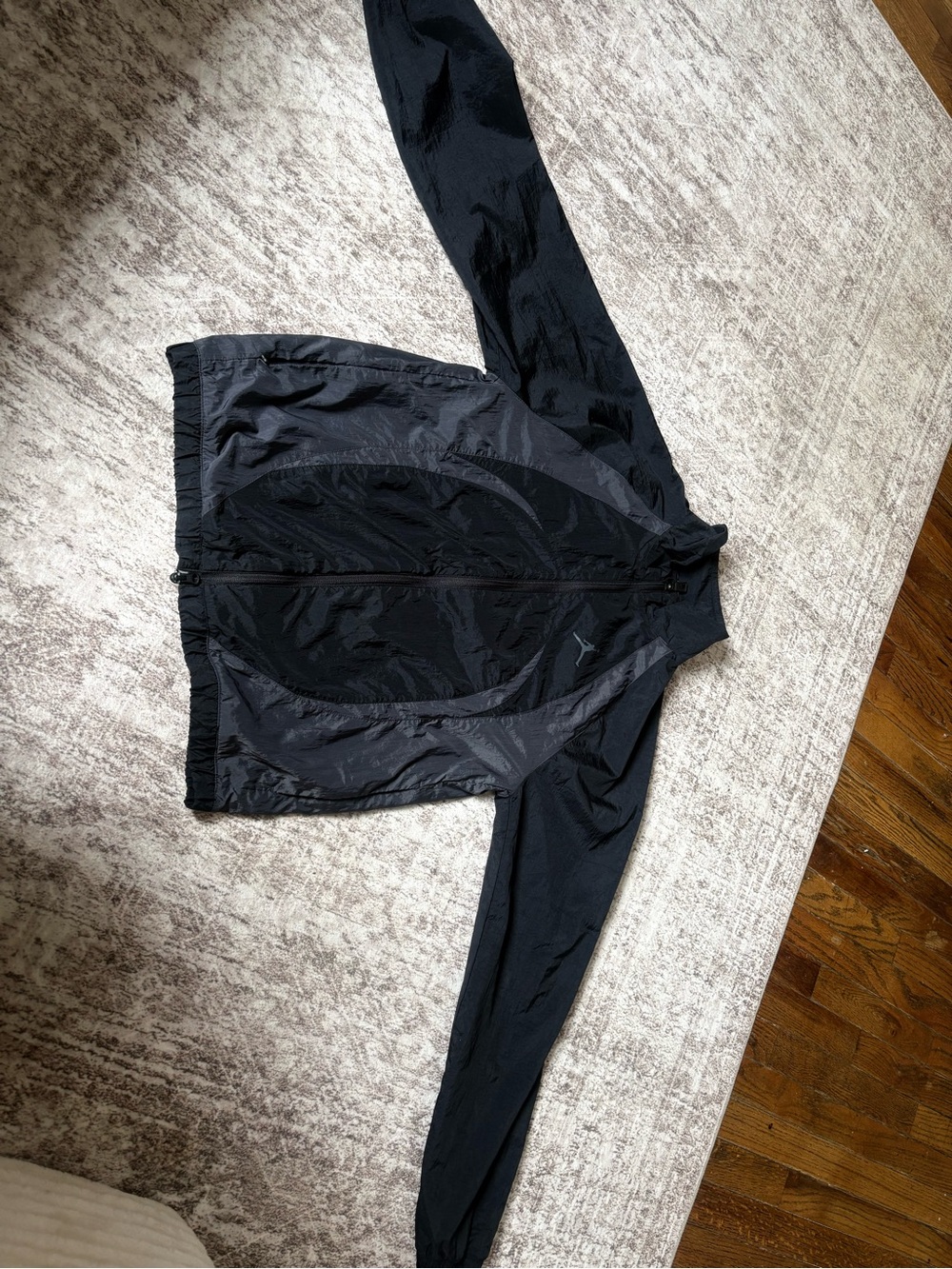 Jordan Black Athletic Jacket with Subtle Logo